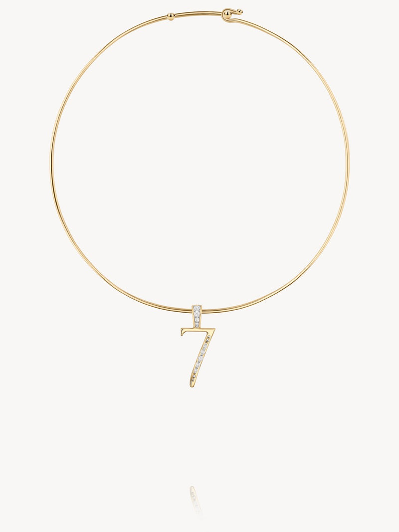 Diamond Number Pendants