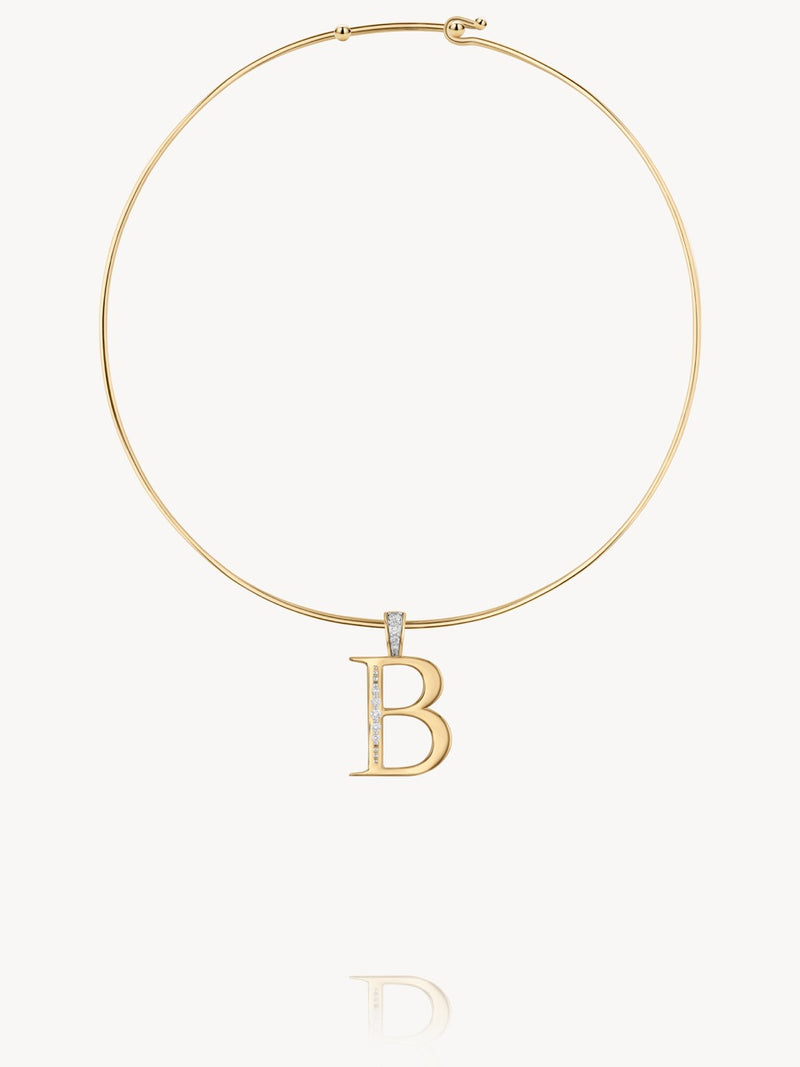 Diamond Initial Pendants