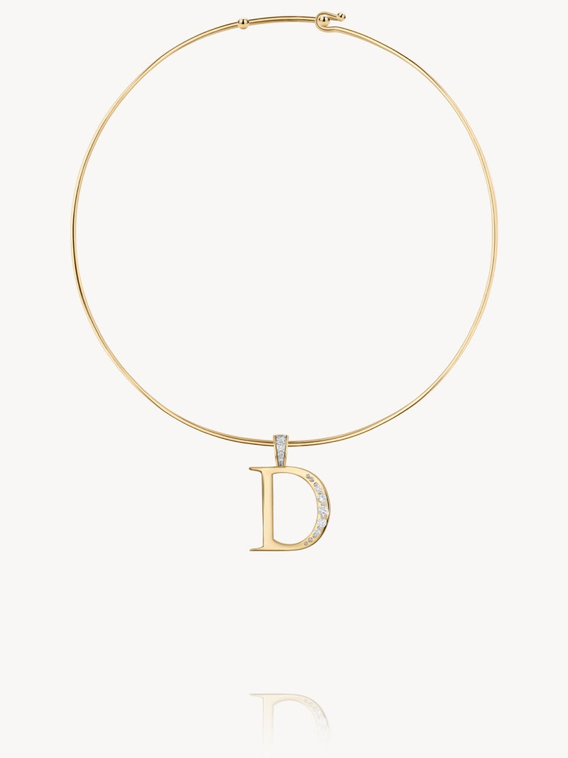 Diamond Initial Pendants