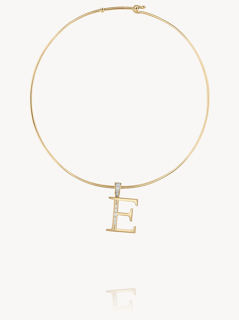 Diamond Initial Pendants