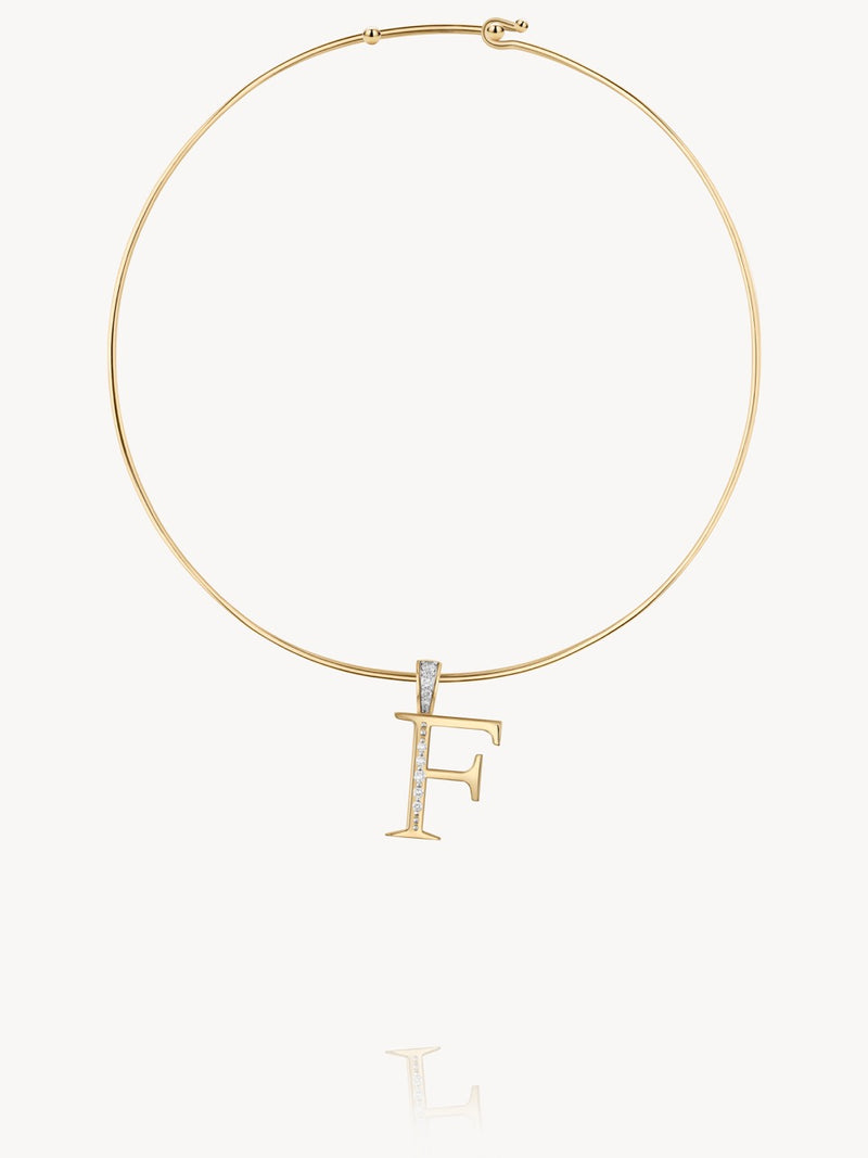 Diamond Initial Pendants