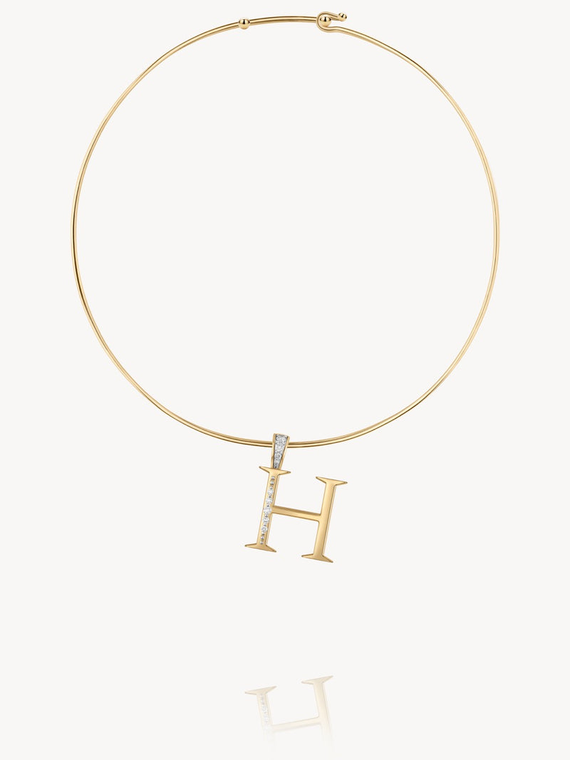 Diamond Initial Pendants