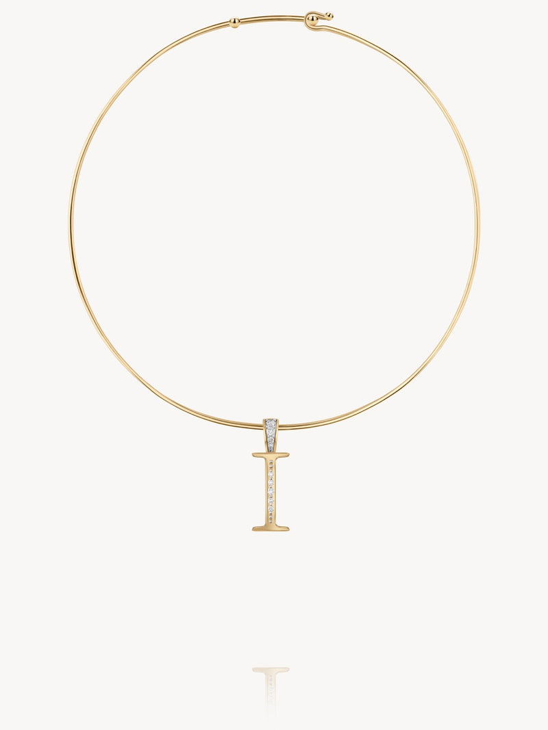 Diamond Initial Pendants