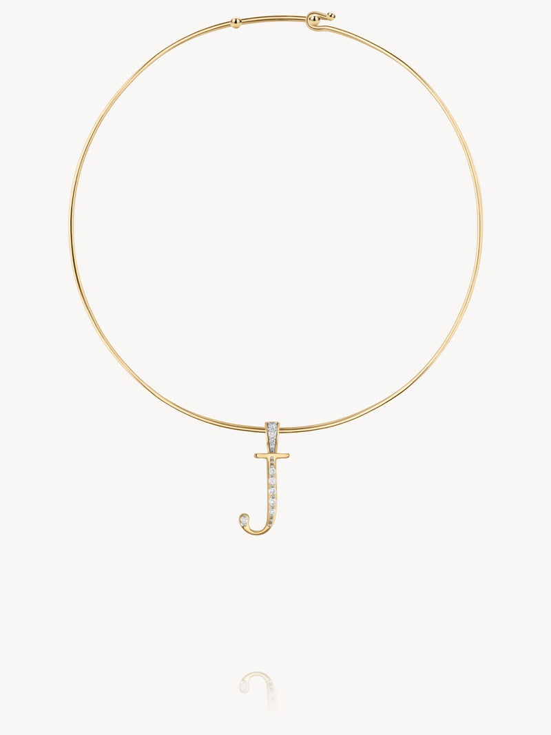 Diamond Initial Pendants