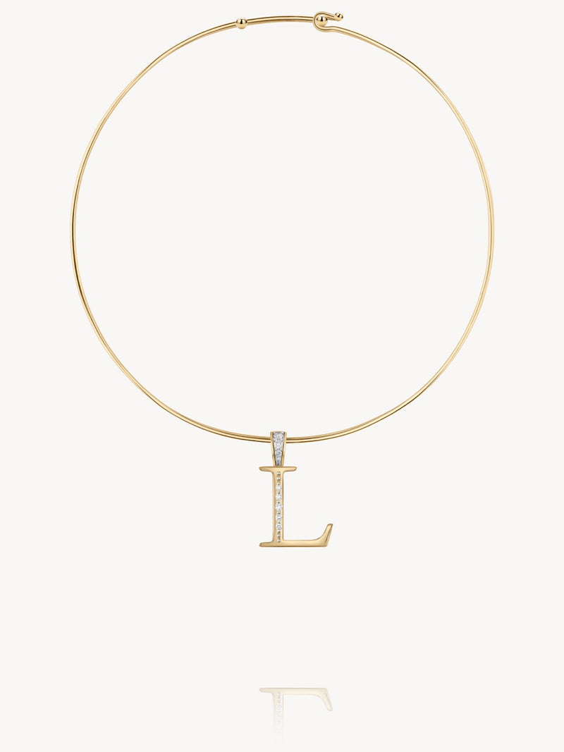 Diamond Initial Pendants