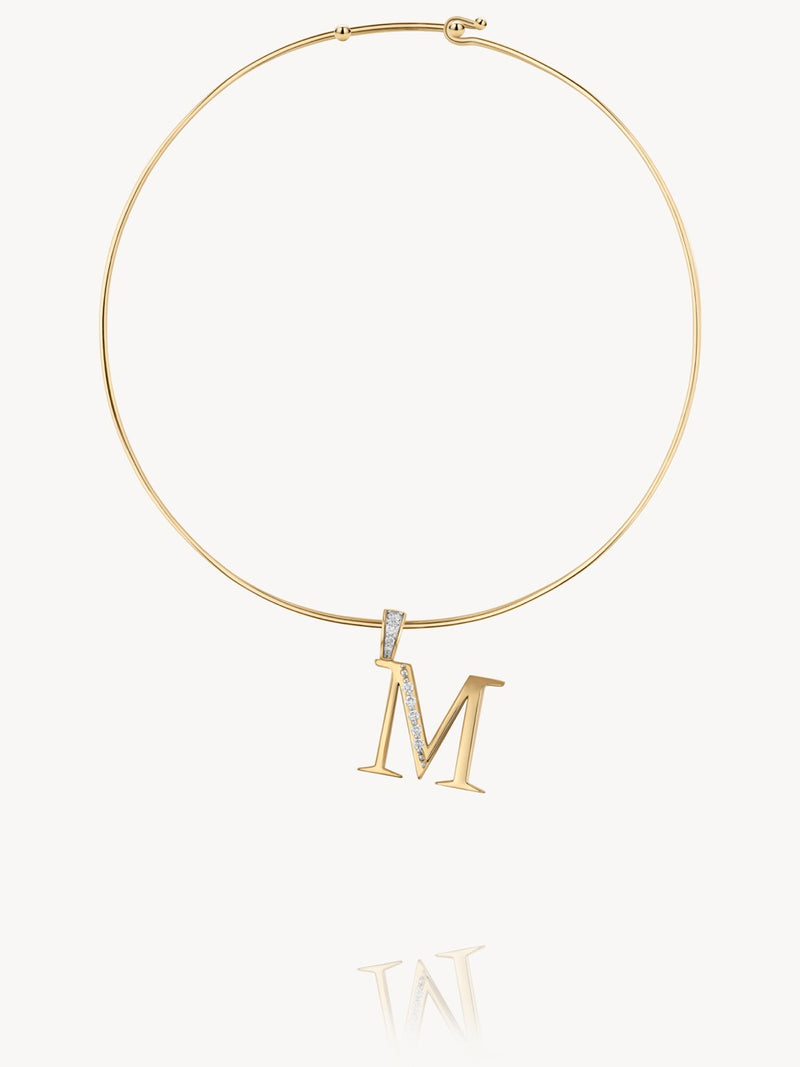 Diamond Initial Pendants