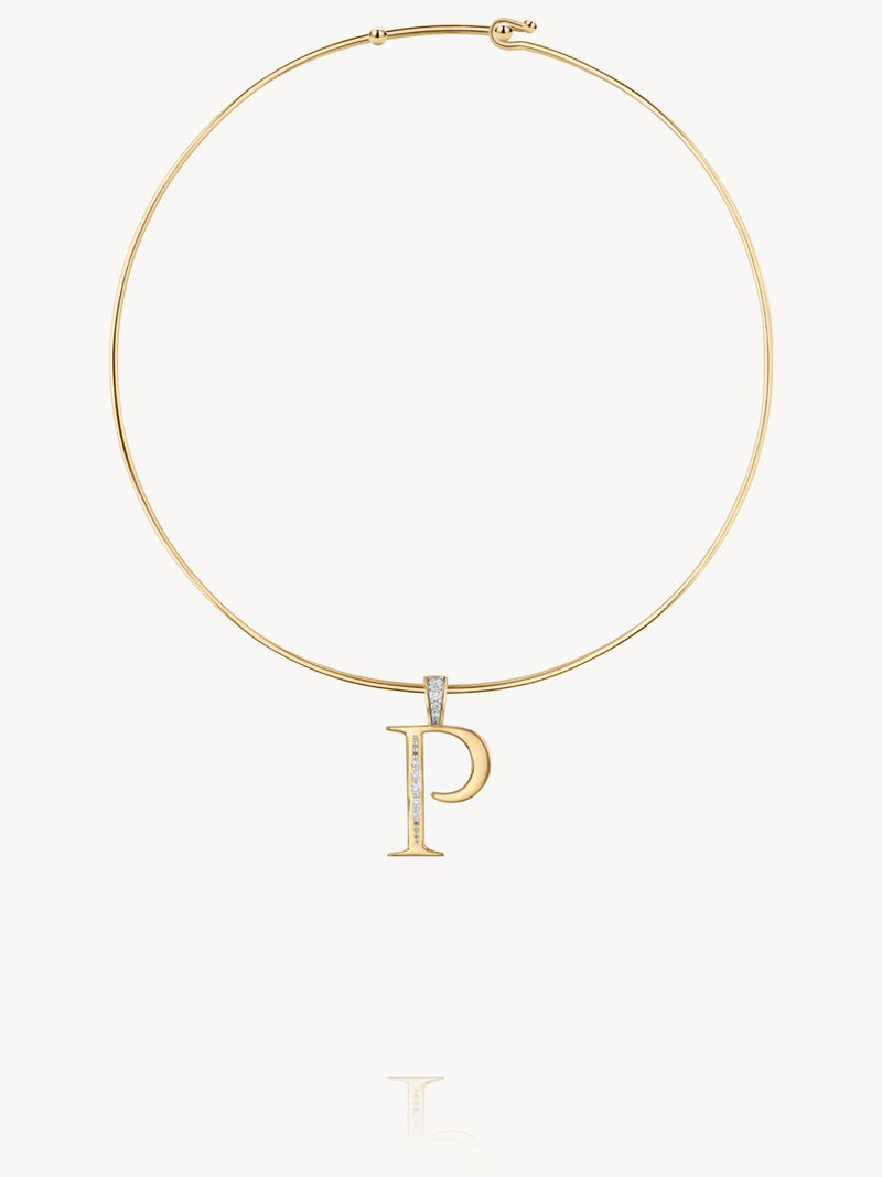 Diamond Initial Pendants