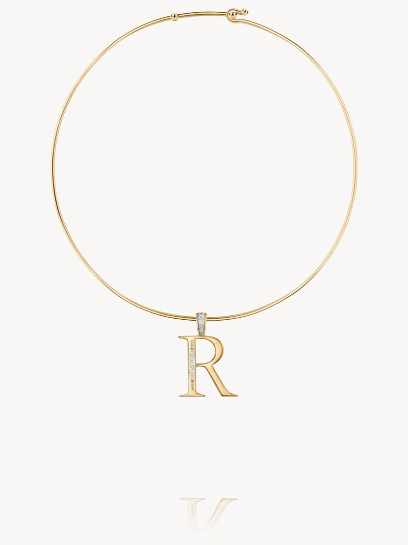 Diamond Initial Pendants