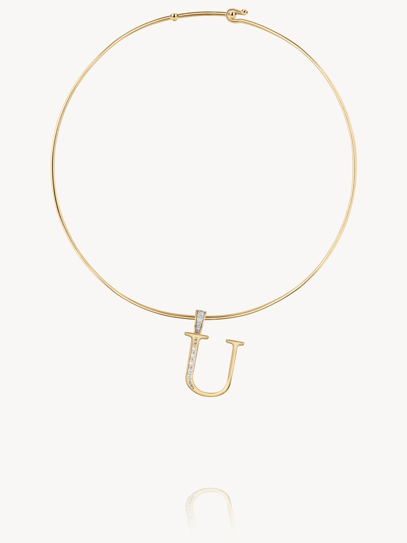 Diamond Initial Pendants