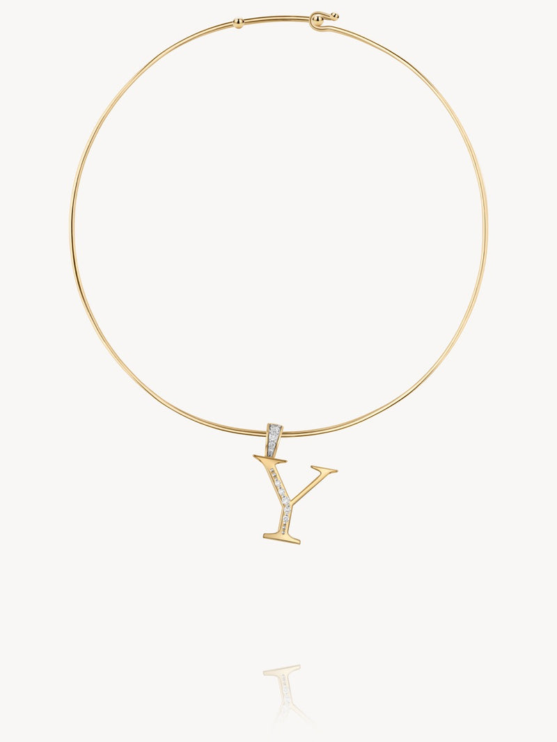 Diamond Initial Pendants