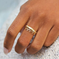 Five Hearts Ring