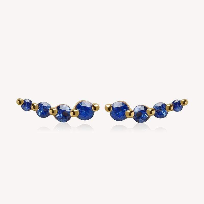 Curved Sapphire Studs