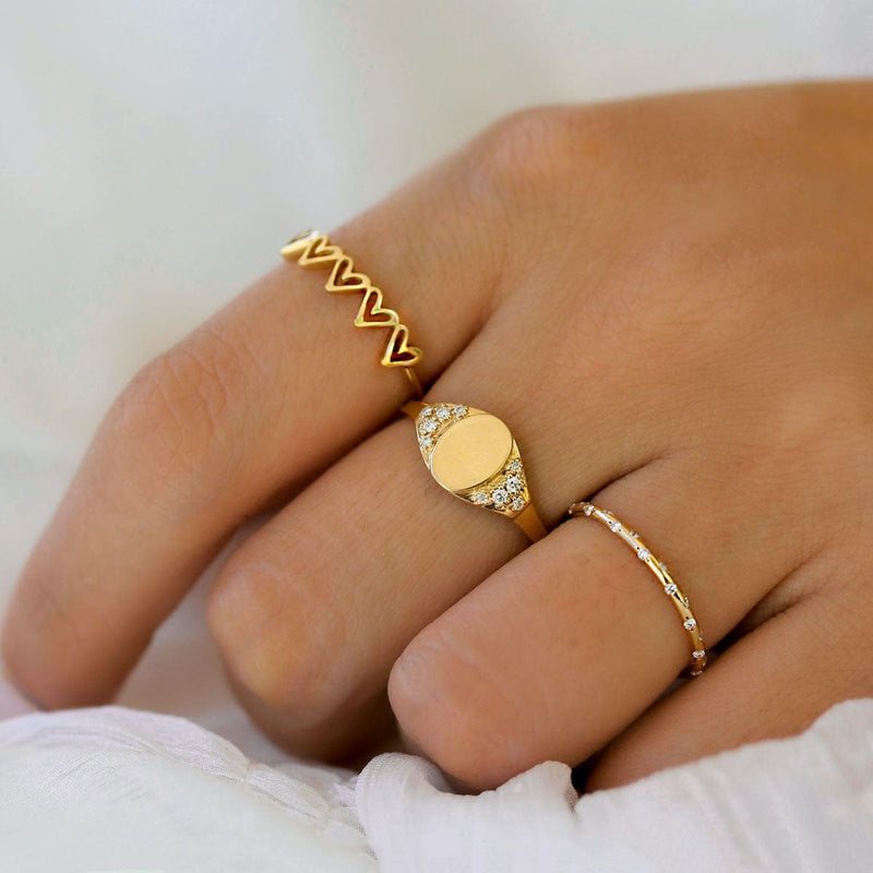 Five Hearts Ring