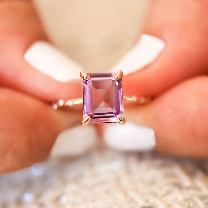 Starry Amethyst Ring