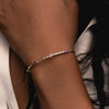 Pink Sapphire Diamond Sprinkle Hinge Bracelet