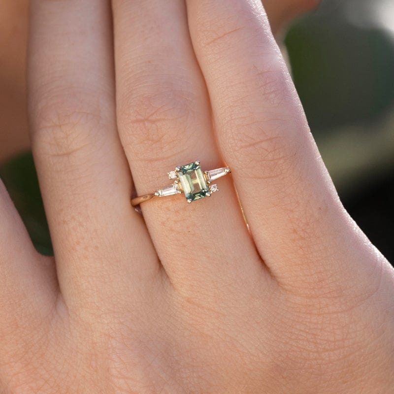 Green Roses Diamond Green Diamond Ring
