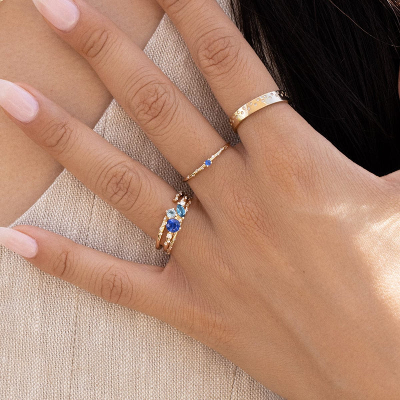 Ocean Starry Cluster Ring