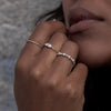 Array of Pearls Diamond Ring