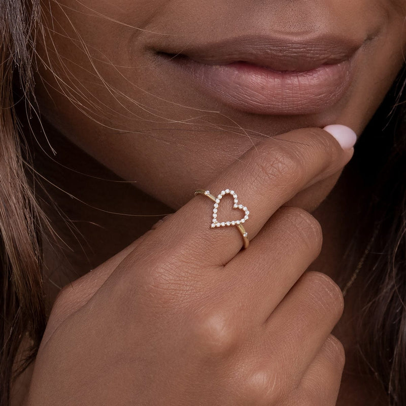 Diamond Heart Ring