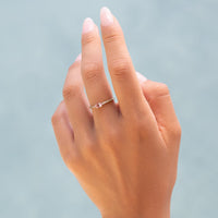 Dainty Morganite Diamond Ring