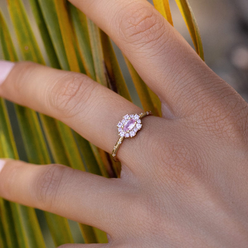 Starry Sakura Sapphire Ring