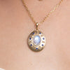 Moonstone Shield Necklace