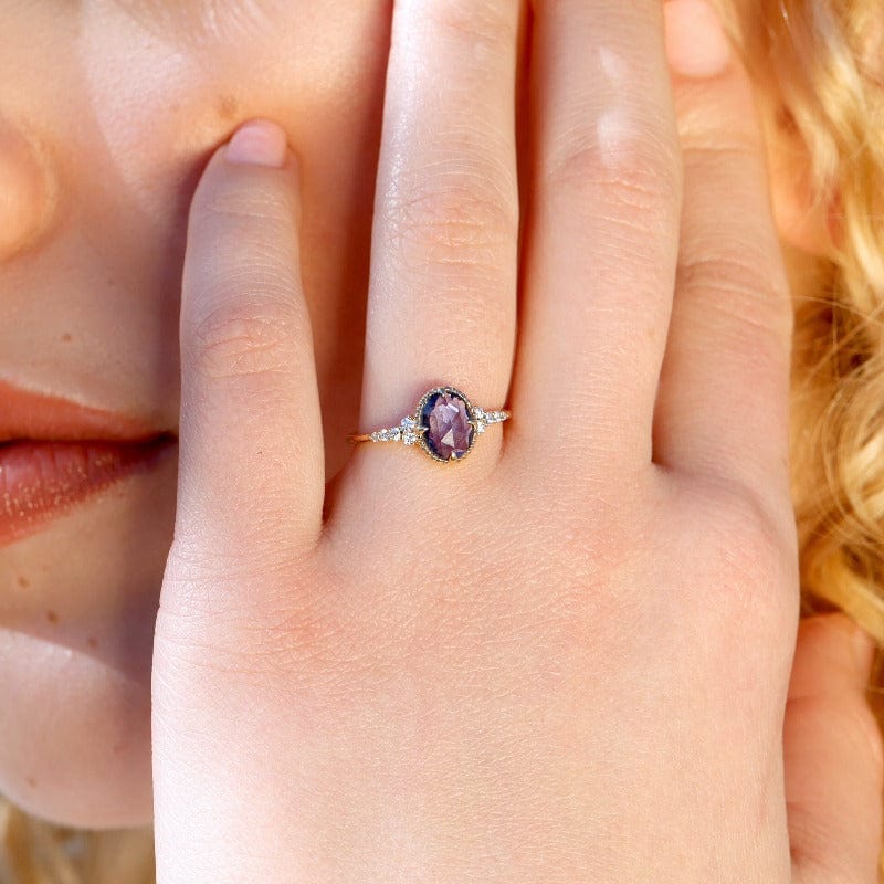 Cora Rose Cut Sapphire Ring