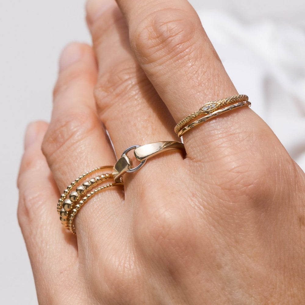 Two-toned Gold Ring in 14k Gold | Audry Rose