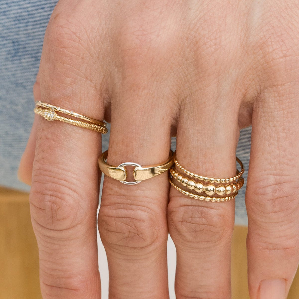 Two-Toned Buckle Ring