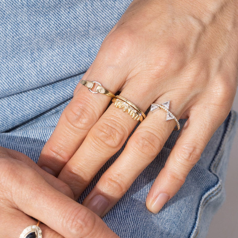 Two-Toned Buckle Ring