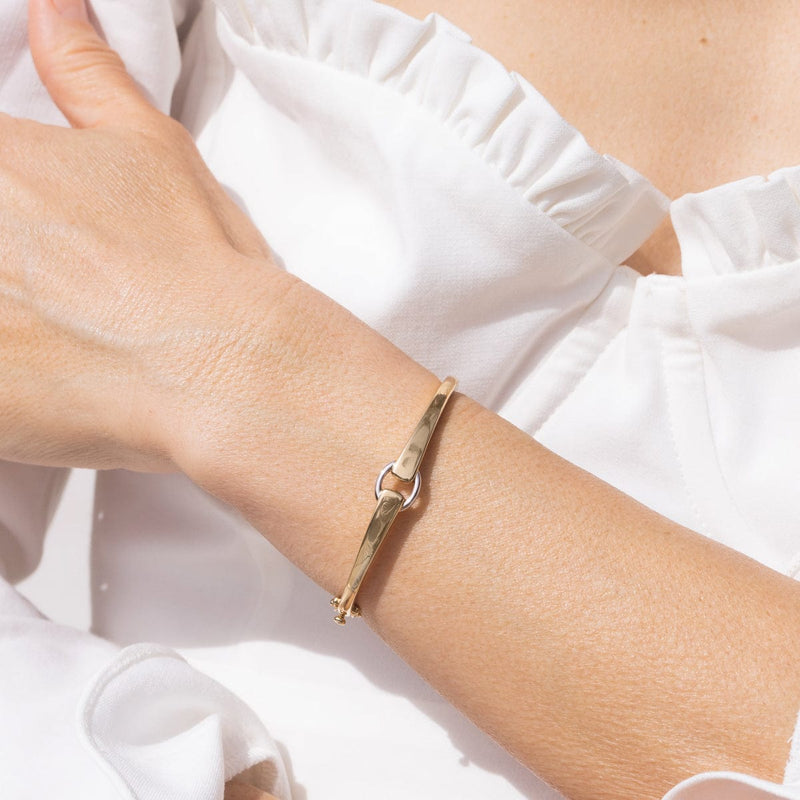 Two-Toned Buckle Bracelet