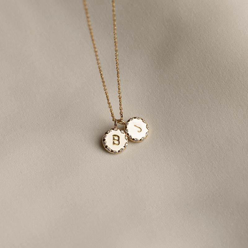 Diamond Initial Necklace