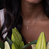 Diamond Baguette Frame Necklace