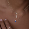 Diamond Baguette Frame Necklace
