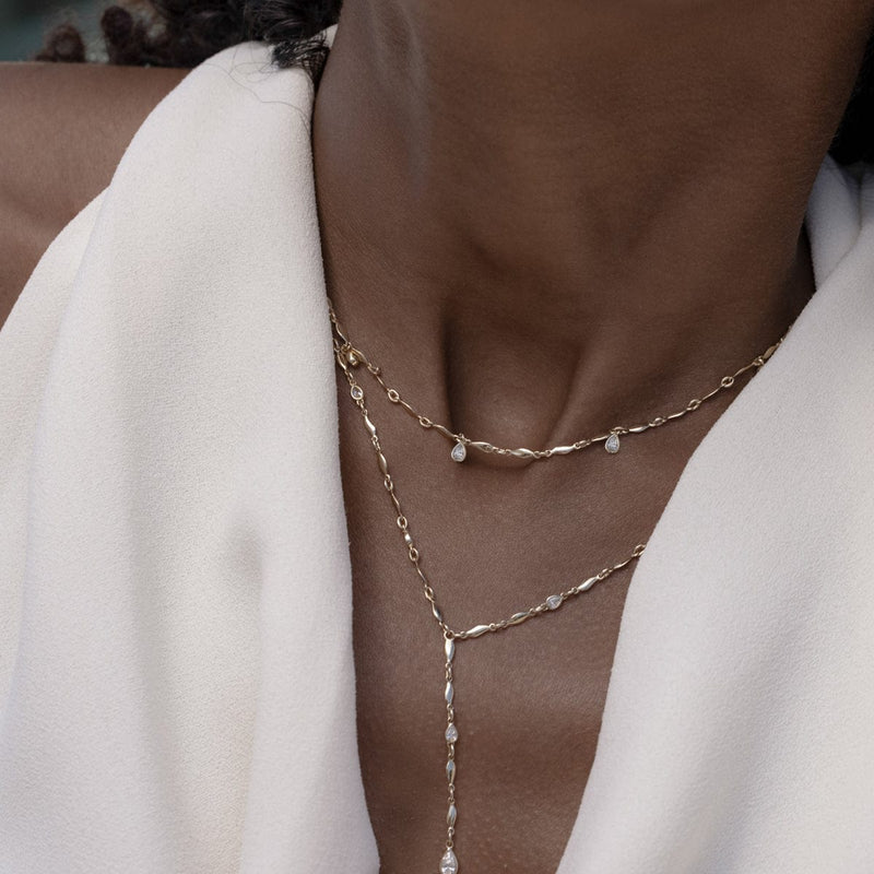 Diamond Ethereal Chain Lariat