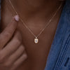 Little Tourmaline Diamond Totem Necklace