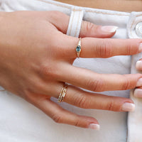 Starry Montana Sapphire Bezel Ring