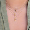 18k Moonbeam Diamond Drop Necklace