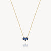 Marquise Sapphire Fan Necklace
