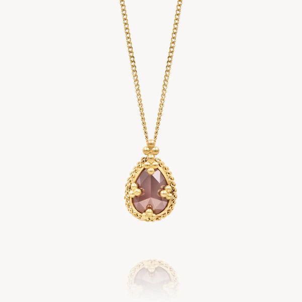 18k Moonbeam Diamond Drop Necklace - OOAK
