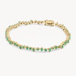 Starry Emerald Tennis Bracelet