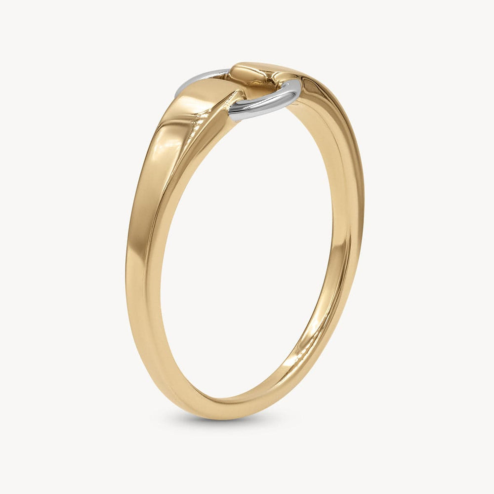 Two-Toned Buckle Ring