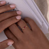 Garnet Dewdrop Ring