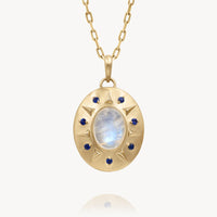 Moonstone Shield Necklace