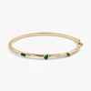 Emerald Diamond Sprinkle Hinge Bracelet