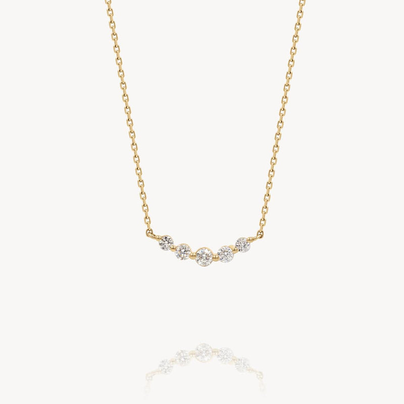 Petite Diamond Arch Necklace