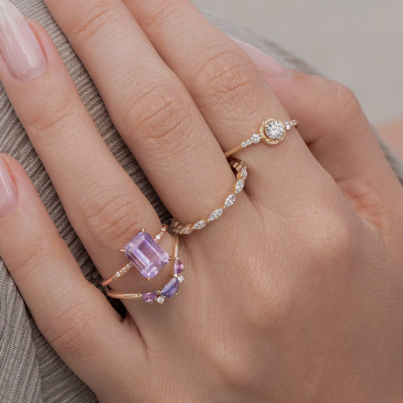 Starry Amethyst Ring