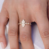 Double Pearl Trinity Diamond Ring