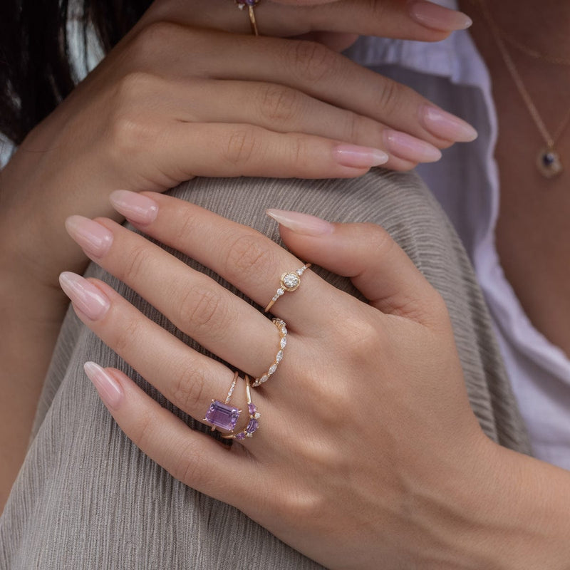 Starry Amethyst Ring