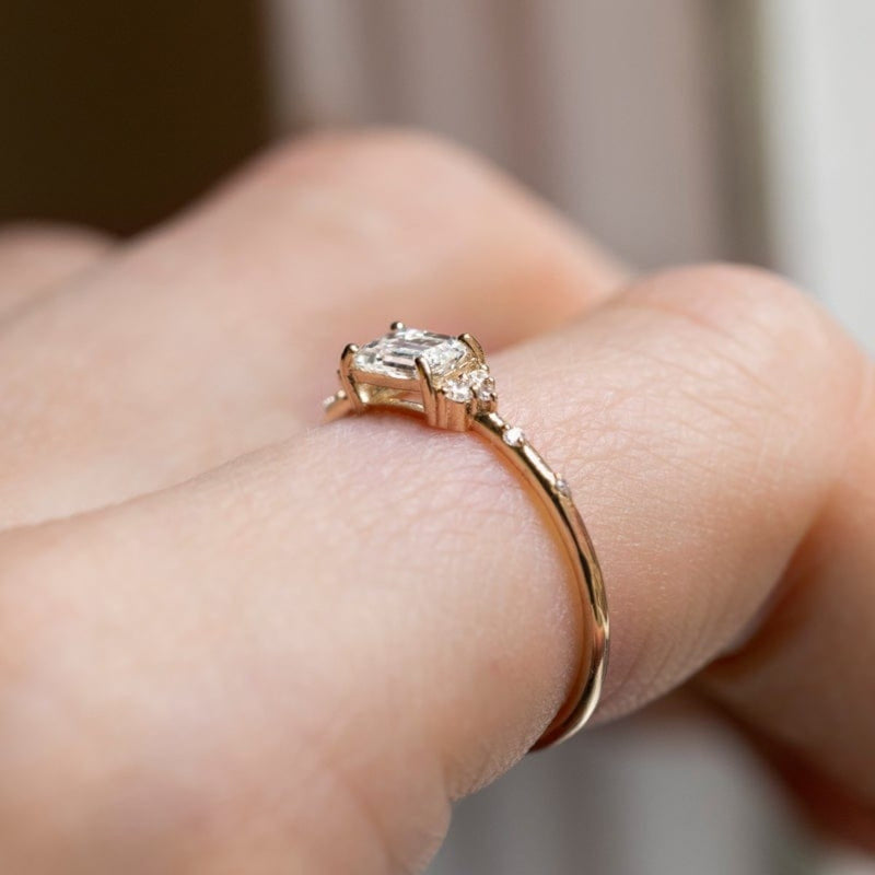 Starry East West Diamond Ring